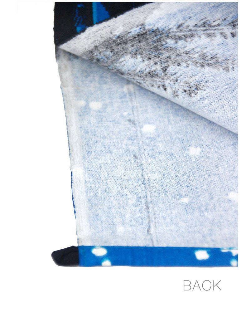 Handmade Cotton Glow in the Dark Full Moon Wolf Tapestry Tablecloth Spread 60x90 - Sweet Us