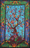 Handmade 100% Cotton 3D Tree of Life Multicolor Tapestry Tablecloth Spread 60x90 - Sweet Us