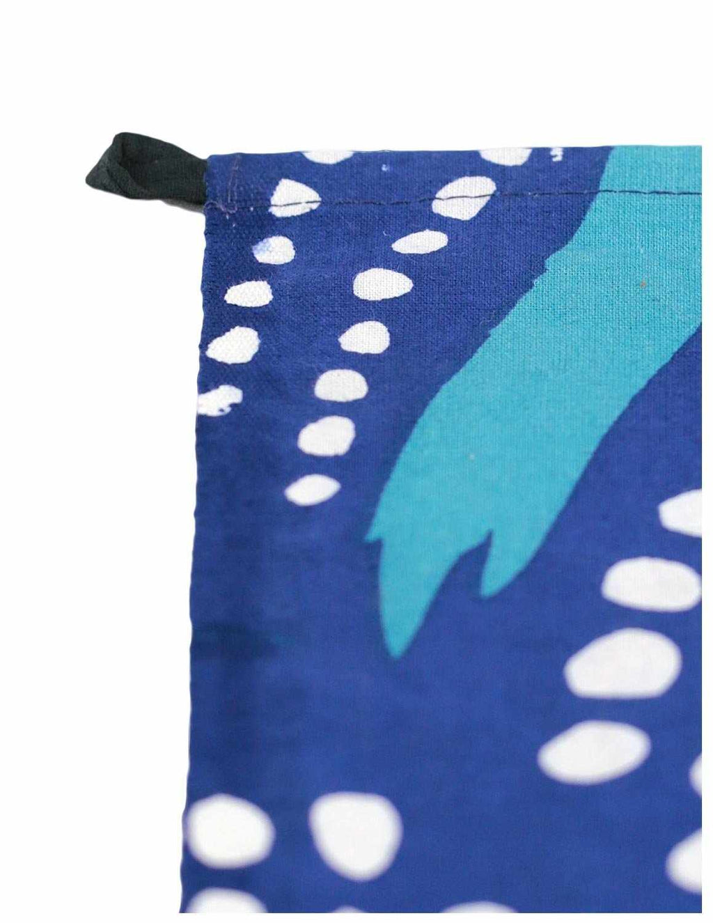 Handmade Cotton Taino Mandala Tapestry Wall Art Beach Sheet 60x90 inches Blue - Sweet Us