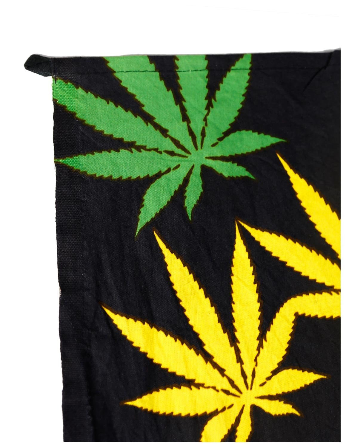 Handmade 100% Cotton 3D Weed Vortex Rasta Tapestry Tablecloth Beach Sheet 60x90 - Sweet Us