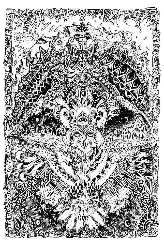 Stray Pysch Line Art Tapestry Wall Art Huge Poster 60x90 Inches Beach Sheet - Sweet Us