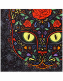 3D Sugar Kitty Tapestry Wall Hanging Huge Day Of The Dead Beach Sheet 60x90 Inches - Sweet Us