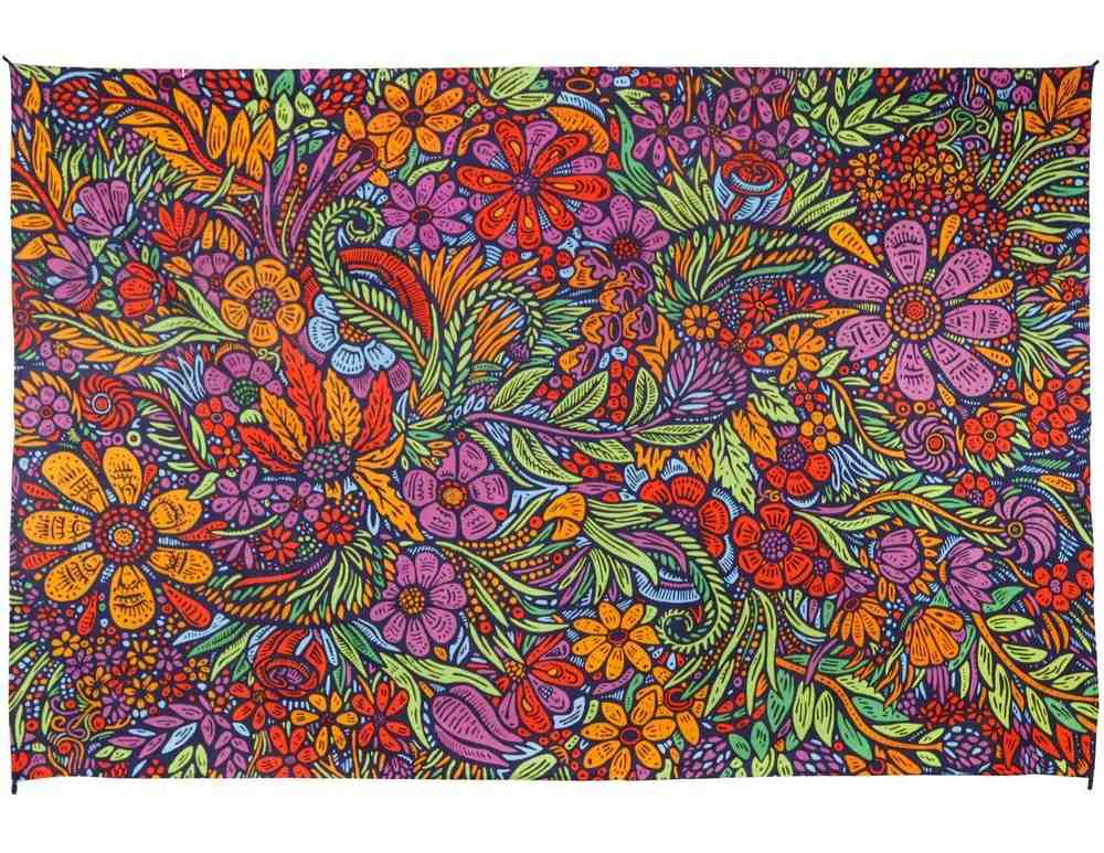 3D Lush Flower Cotton Floral Tapestry Wall Hanging Tablecloth Rectangle Poster - Sweet Us