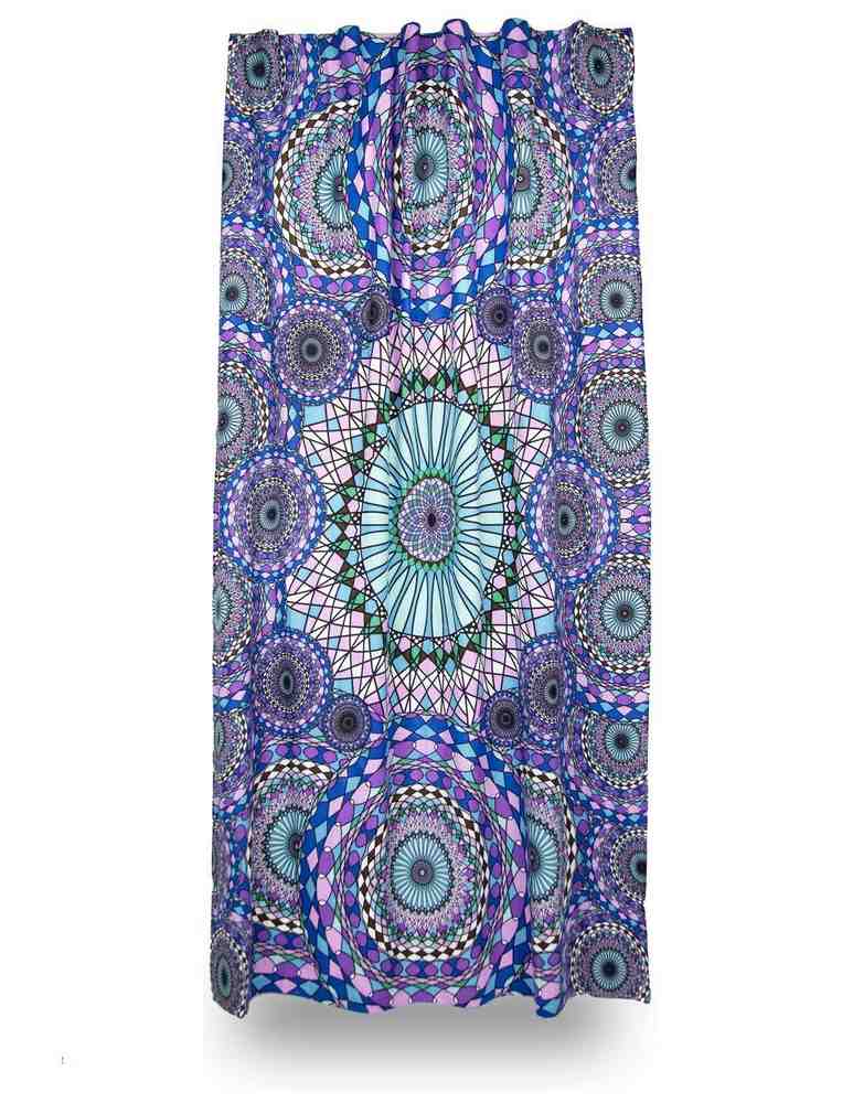 Cotton 3D Ring of Water Curtain Drape Panel 56 x 85 Inches - Sweet Us