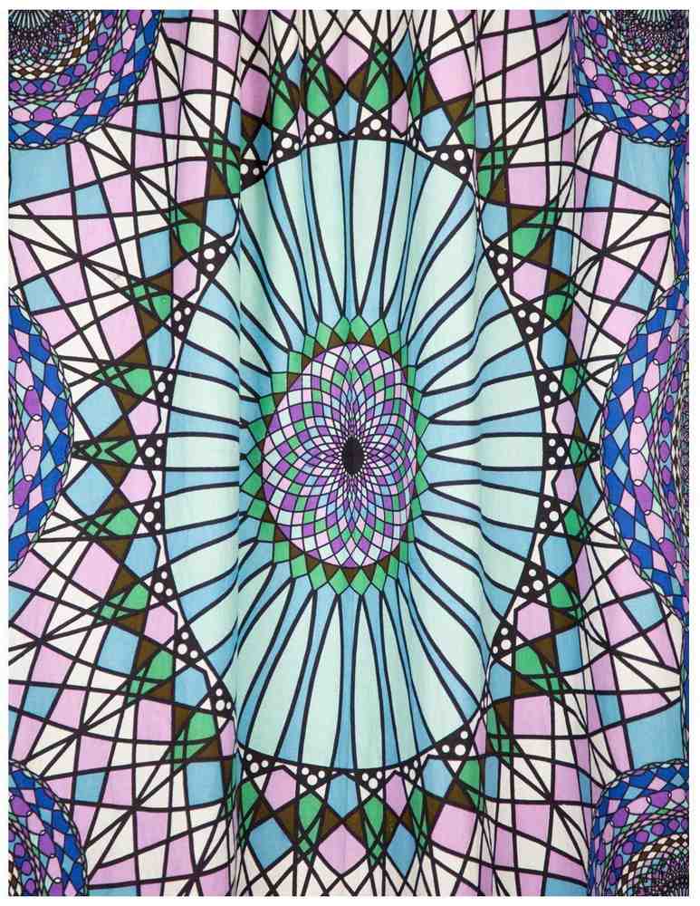 Cotton 3D Ring of Water Curtain Drape Panel 56 x 85 Inches - Sweet Us