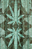 Handmade Cotton Hempest Marijuana Leaf Weed Curtain Drape Panel 56x85 Inches - Sweet Us