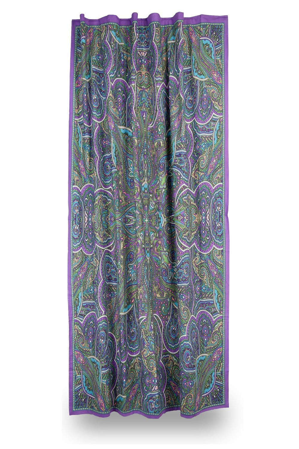 Handmade 100% Cotton 3D Paisley Kaleidoscope Curtain Drape Panel 56x85 Inches - Sweet Us