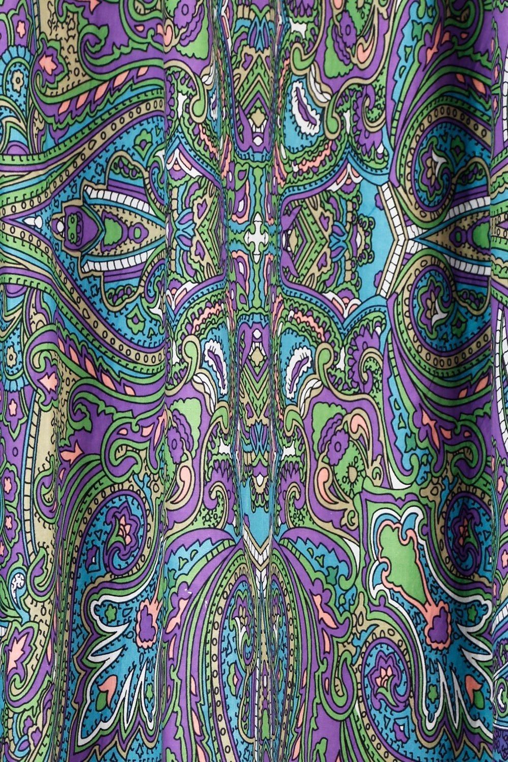 Handmade 100% Cotton 3D Paisley Kaleidoscope Curtain Drape Panel 56x85 Inches - Sweet Us