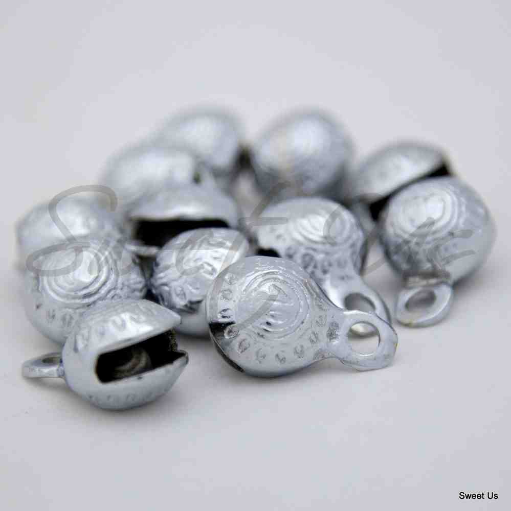 12 Pc Chrome Plated Bells, Door Knob, Craft work Anniversary Cattle Party Favor - Sweet Us