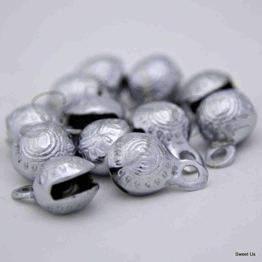 12 Pc Chrome Plated Bells, Door Knob, Craft work Anniversary Cattle Party Favor - Sweet Us