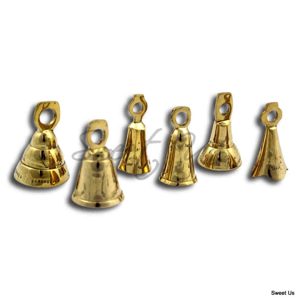Brass Bells One Dozen Cute Wedding Bells Motorcycle Bell Christmas Decor 5 Sizes