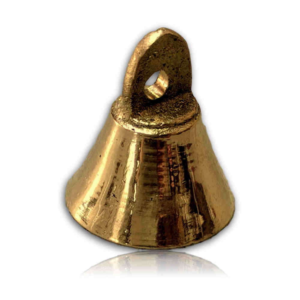 Brass Bells One Dozen Cute Wedding Bells Motorcycle Bells 1-inch High - 2 Designs - Sweet Us