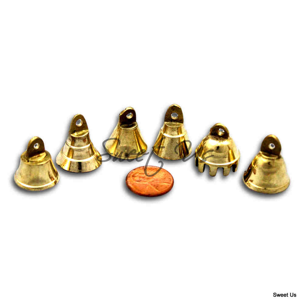 Brass Bells One Dozen Cute Wedding Bells Motorcycle Bell Christmas Decor 5 Sizes