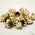 12 pcs Brass Bells Cute Claw Bells Wedding Bells Motorcycle Bells Polished Brass - Sweet Us