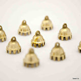 12 pcs Brass Bells Cute Claw Bells Wedding Bells Motorcycle Bells Polished Brass
