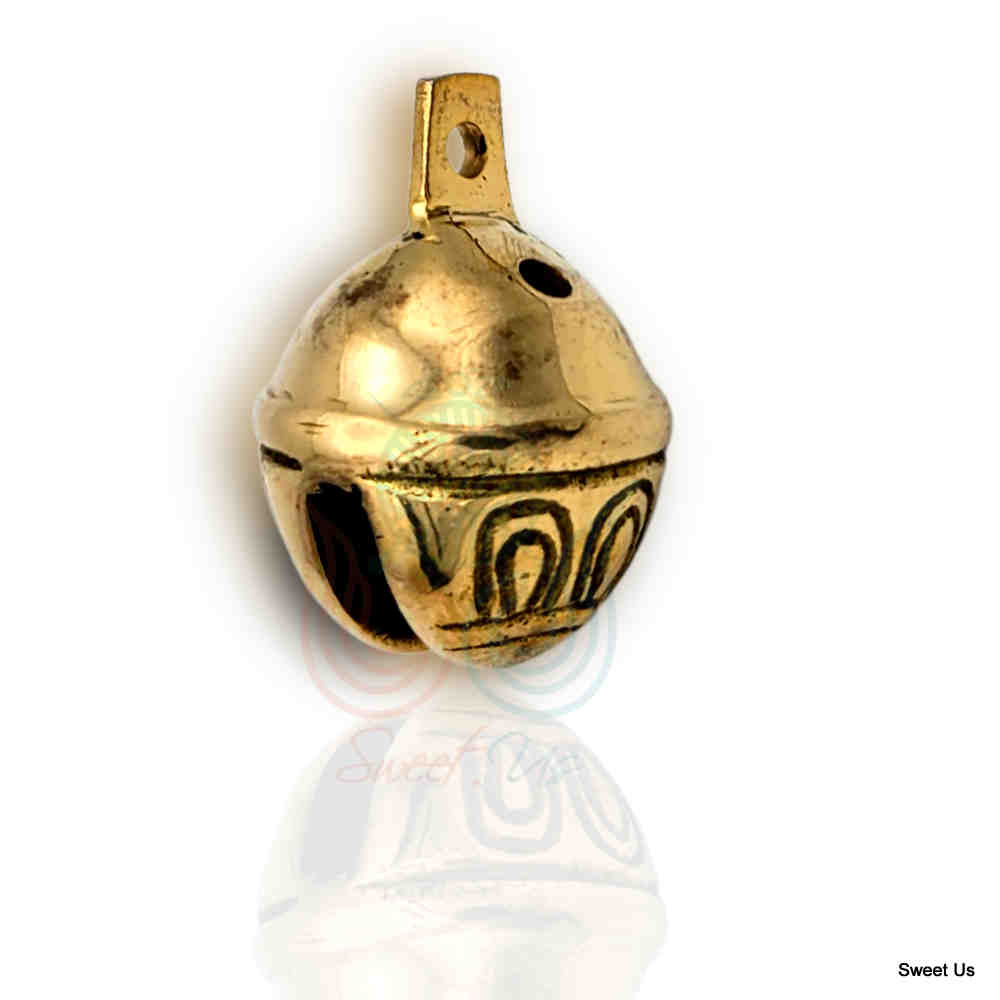 12pcs Polished Brass Jingle Bells, Sleigh Bells for Home, Christmas Decor