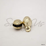 12 pcs 1.5 inch High Acorn Shaped Brass Bells for Door Knob, Craft work, Favors