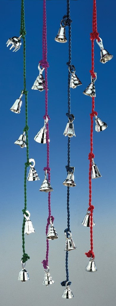 Amazing Chime of 4 to 6 Chrome Bells 1.5 to 2 Inches High on Six Strings - Sweet Us