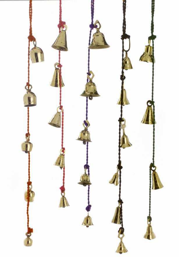 6 Pcs Vintage Brass Small Bells (see descrip for sizes)