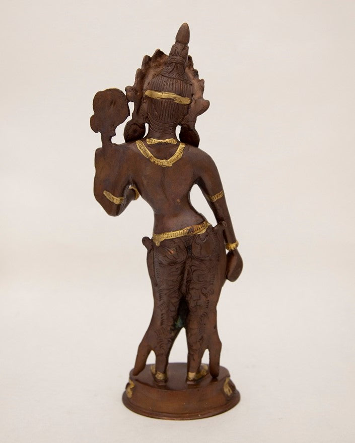 Tibetan Buddhism Copper Brass Bodhisatva Tara Goddess Tantric Meditation Statue