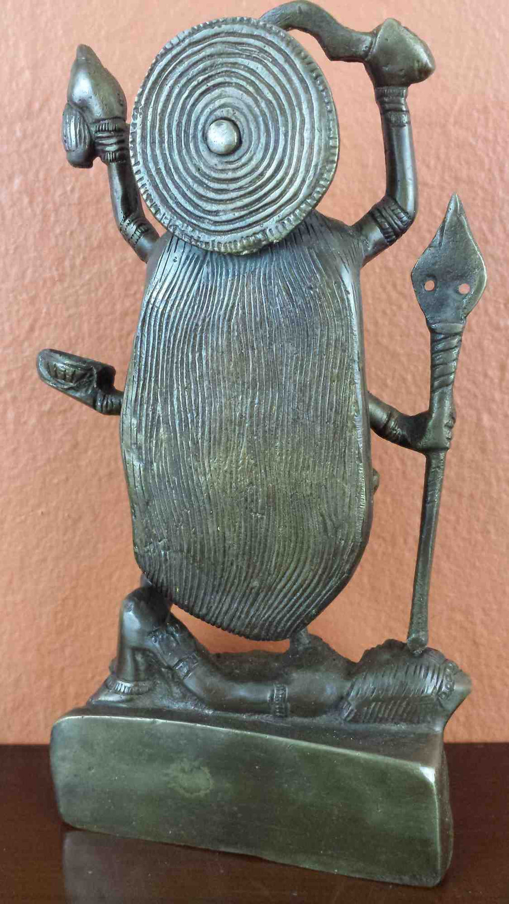 Hindu Goddess Kali Statue Figurine Sculpture Antique Brass Finish Home Decor 8 Inches High - Sweet Us