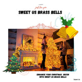 Brass Bells One Dozen Chrome Plated Wedding, Motorcycle Bell Christmas Decor