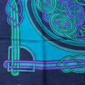 Large Scarf for Women Lightweight Soft Sheer Celtic Knot Silk Scarf Blue Red - Sweet Us