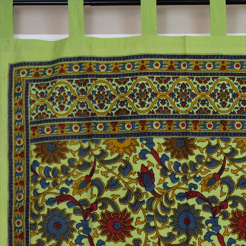 Tab Top Curtain Drape Sunflower Floral 44x88 Cotton Kitchen Door Panel