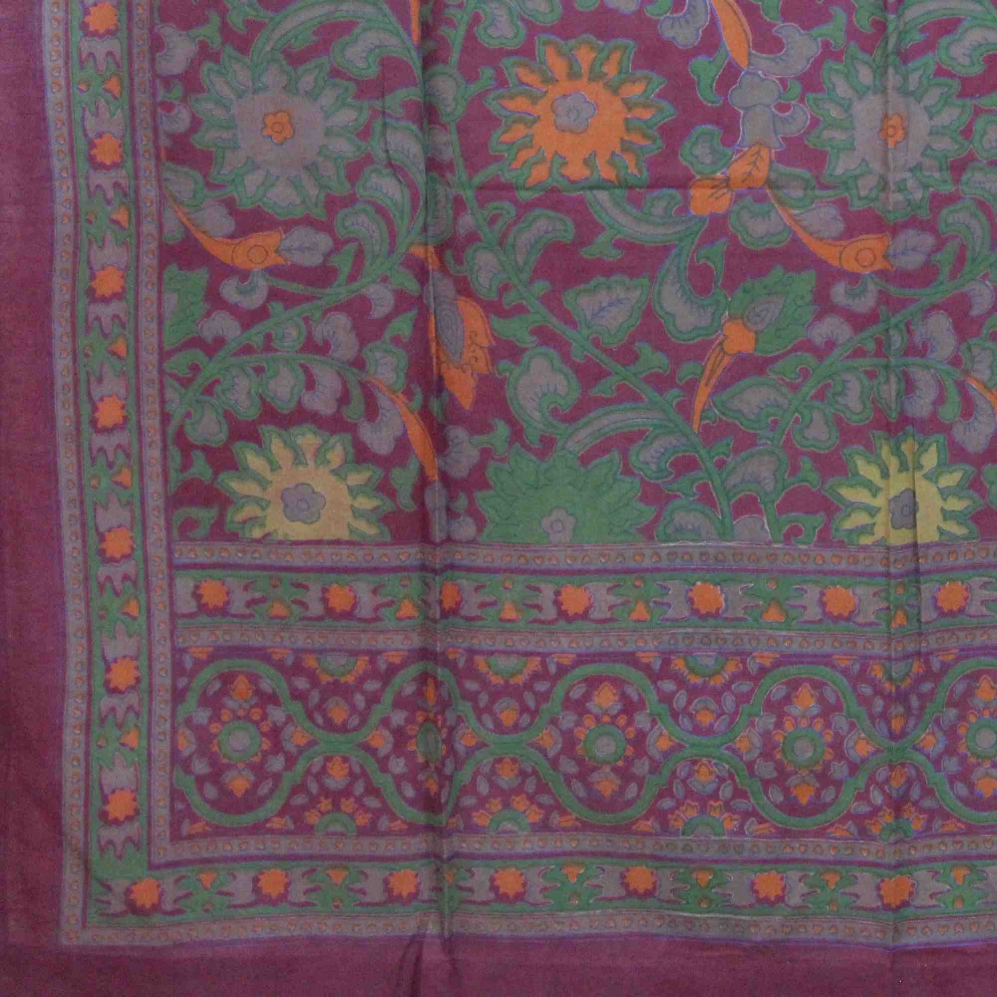 Handmade 100% Cotton Sunflower Tab Top Curtain Drape Door Panel Red - Sweet Us