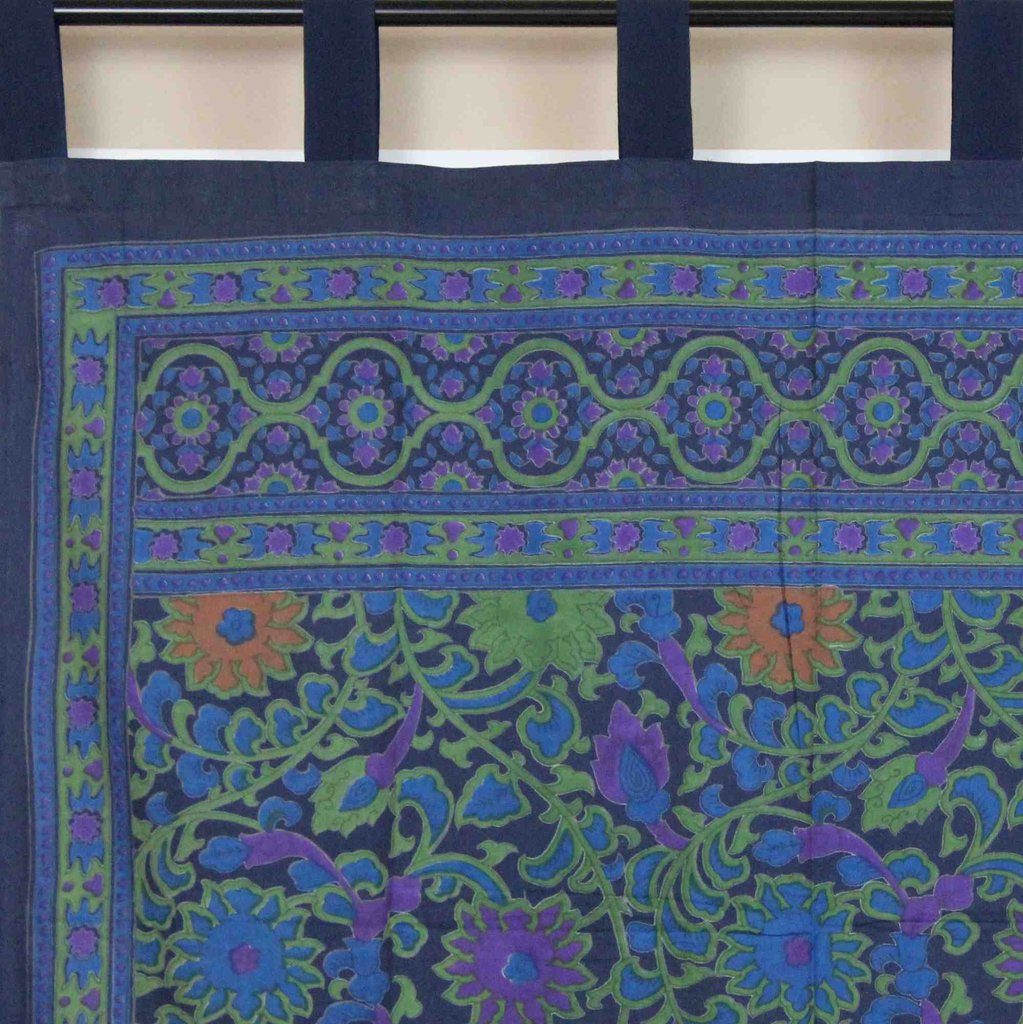 Tab Top Curtain Drape Sunflower Floral 44x88 Cotton Kitchen Door Panel