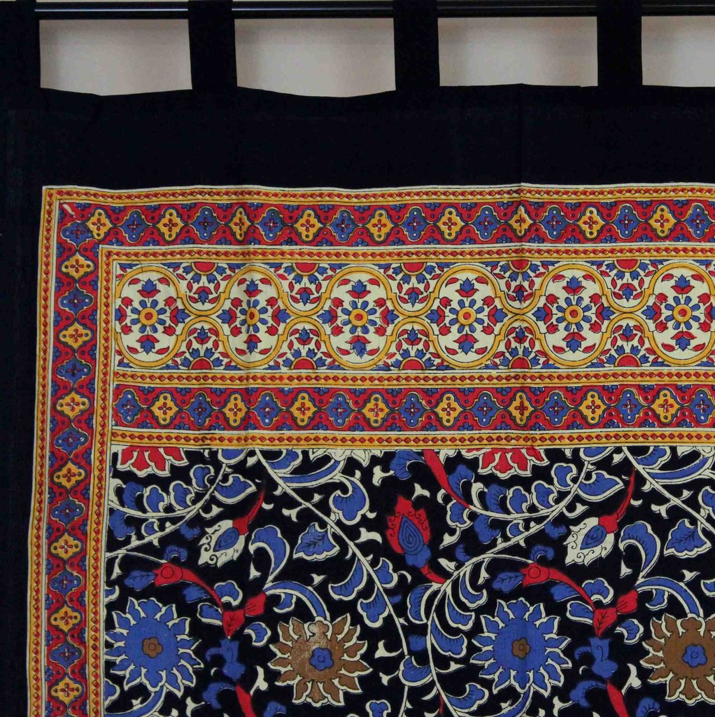 Tab Top Curtain Drape Sunflower Floral 44x88 Cotton Kitchen Door Panel