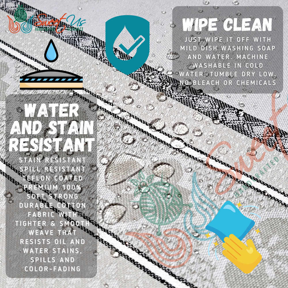 Wipeable Spill Resistant French Floral Cotton Jacquard Tablecloth, Ecru Ash