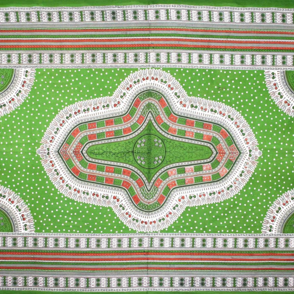 Handmade 100% Cotton Dashiki Tapestry Tablecloth Bedspread Coverlet Twin Green - Sweet Us