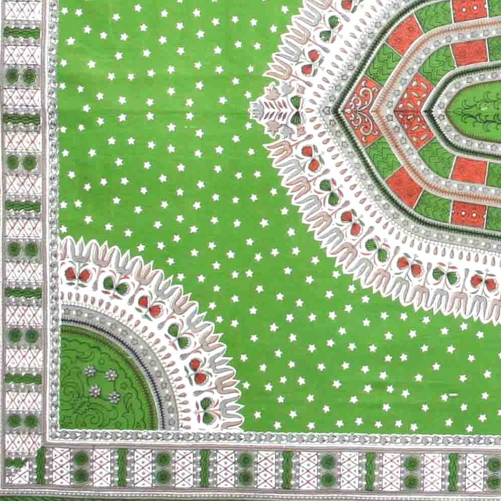 Handmade 100% Cotton Dashiki Tapestry Tablecloth Bedspread Coverlet Twin Green - Sweet Us