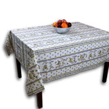 Wipeable Tablecloth Round & Rectangle Spillproof French Acrylic Coated Moustiers - Sweet Us