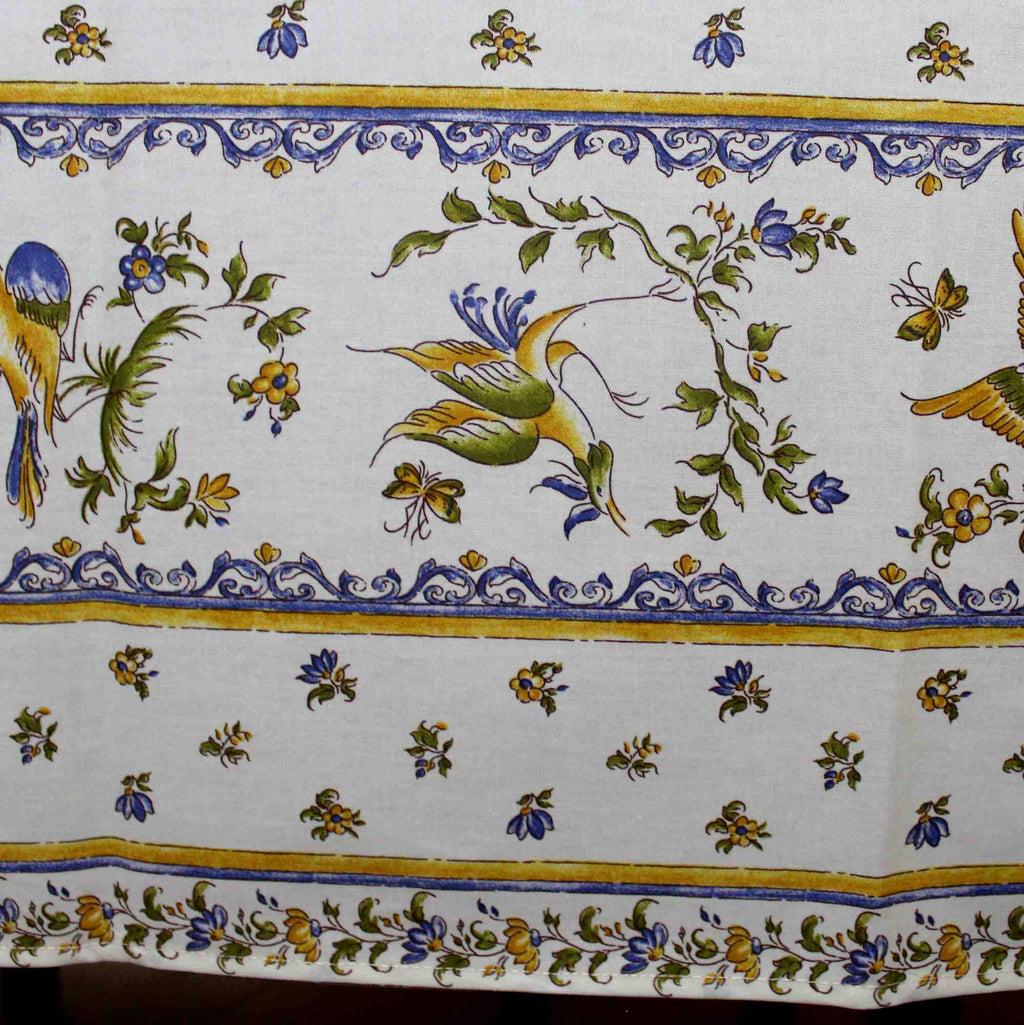 Wipeable Tablecloth Round & Rectangle Spillproof French Acrylic Coated Moustiers - Sweet Us