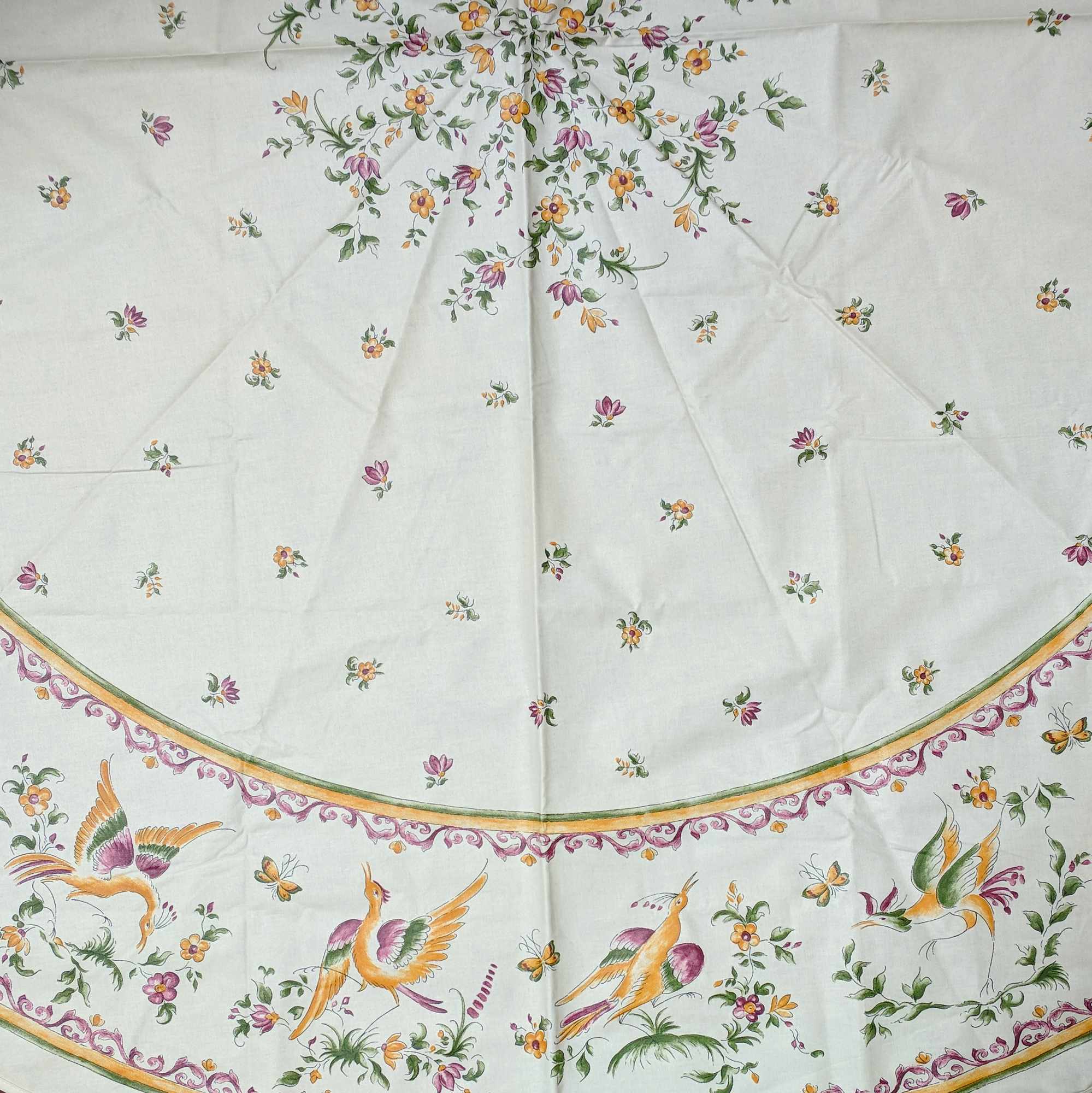 Wipeable Tablecloth Round & Rectangle Spillproof French Acrylic Coated Moustiers - Sweet Us