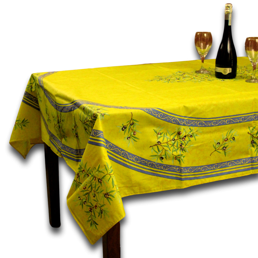 Wipeable Tablecloth 60x98 Spillproof French Acrylic Coated Clos De Oliviers - Sweet Us