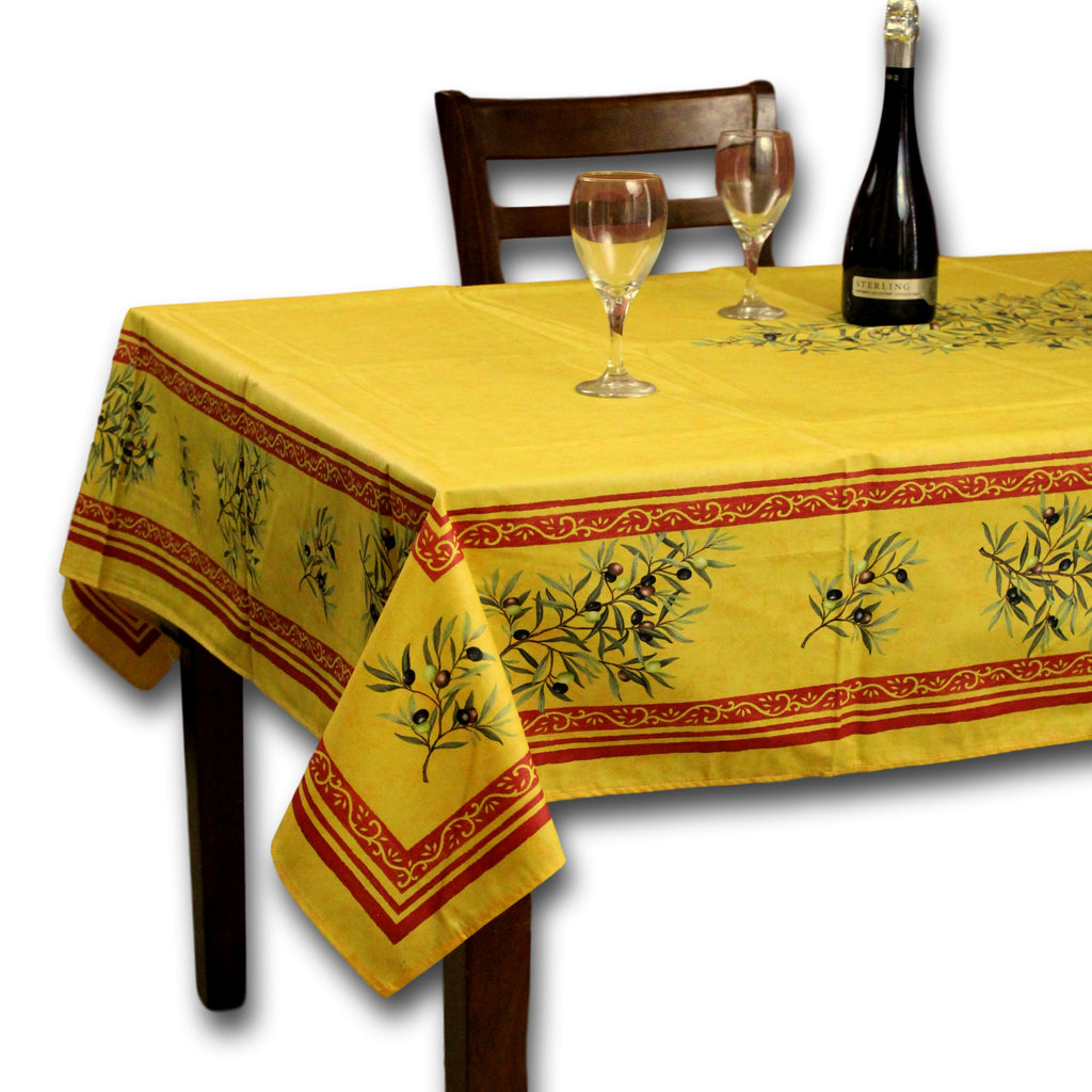 Wipeable Tablecloth 60x98 Spillproof French Acrylic Coated Clos De Oliviers - Sweet Us