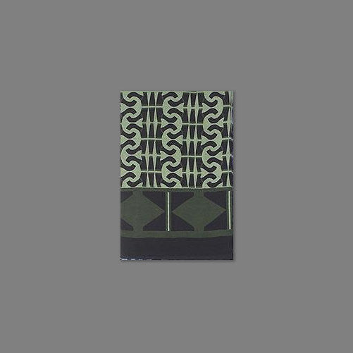 Handmade Cotton Endless Geometric Tapestry Tablecloth Coverlet Spread Green Twin - Sweet Us