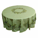 Wipeable Tablecloth Round Spillproof French Acrylic Coated Clos De Oliviers - Sweet Us