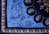 Cotton Multi Batik Paisley Floral Tablecloth Rectangle Round Square Linen Blue - Sweet Us