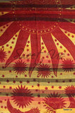 Cotton Celestial Overprint Tablecloth Rectangle 70x106 Blue Red Yellow Green