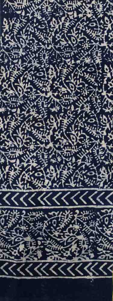 Large Cotton Block Print Dabu Summer Scarf for Women Lightweight Soft Sheer