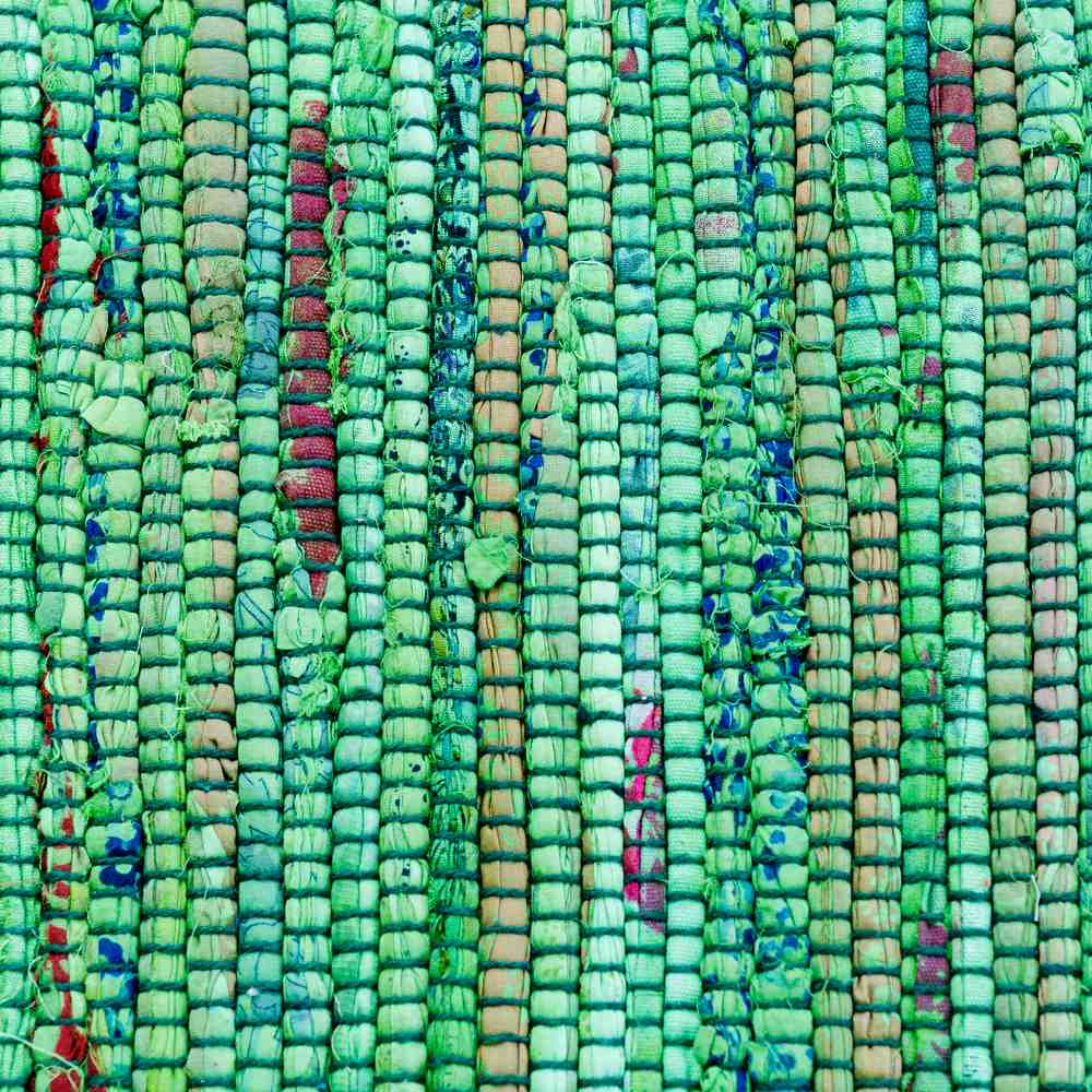 Handmade Bohemian Braid Area Rugs Recycled Striped Living Bedroom Carpet Rag Rug - Sweet Us