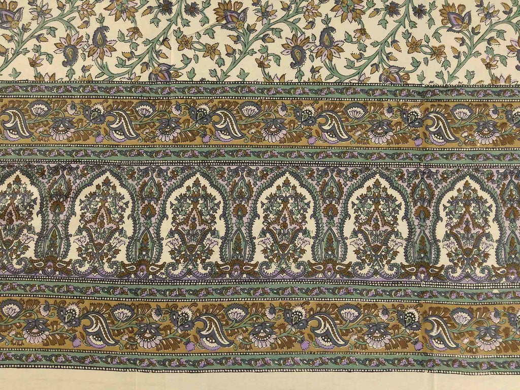 Handmade 100% Cotton Turkish Floral Tapestry Tablecloth Coverlet Spread 70x106 - Sweet Us