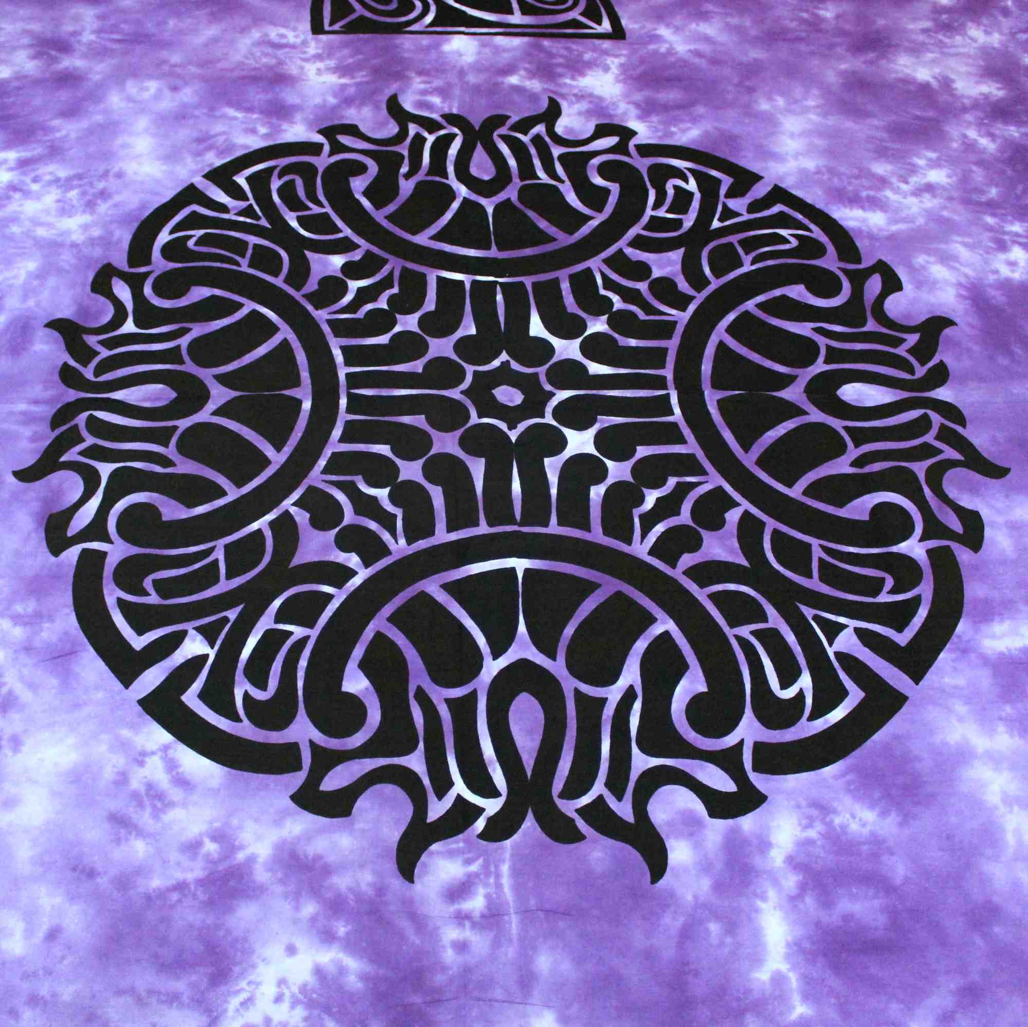 Celtic Flame Tapestry Cotton Spread Dorm Throw Beach Sheet Purple 88 x 104 inch - Sweet Us