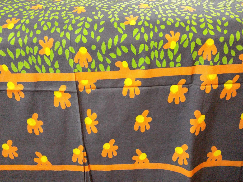 Willow Print Cotton Tapestry Tablecloth Coverlet Bedspread Beach Sheet Bed Sheet 70x106 inch Black - Sweet Us