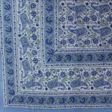 Cotton Rajasthan Paisley Floral Tapestry Block Print Tablecloth Spread Twin Full - Sweet Us