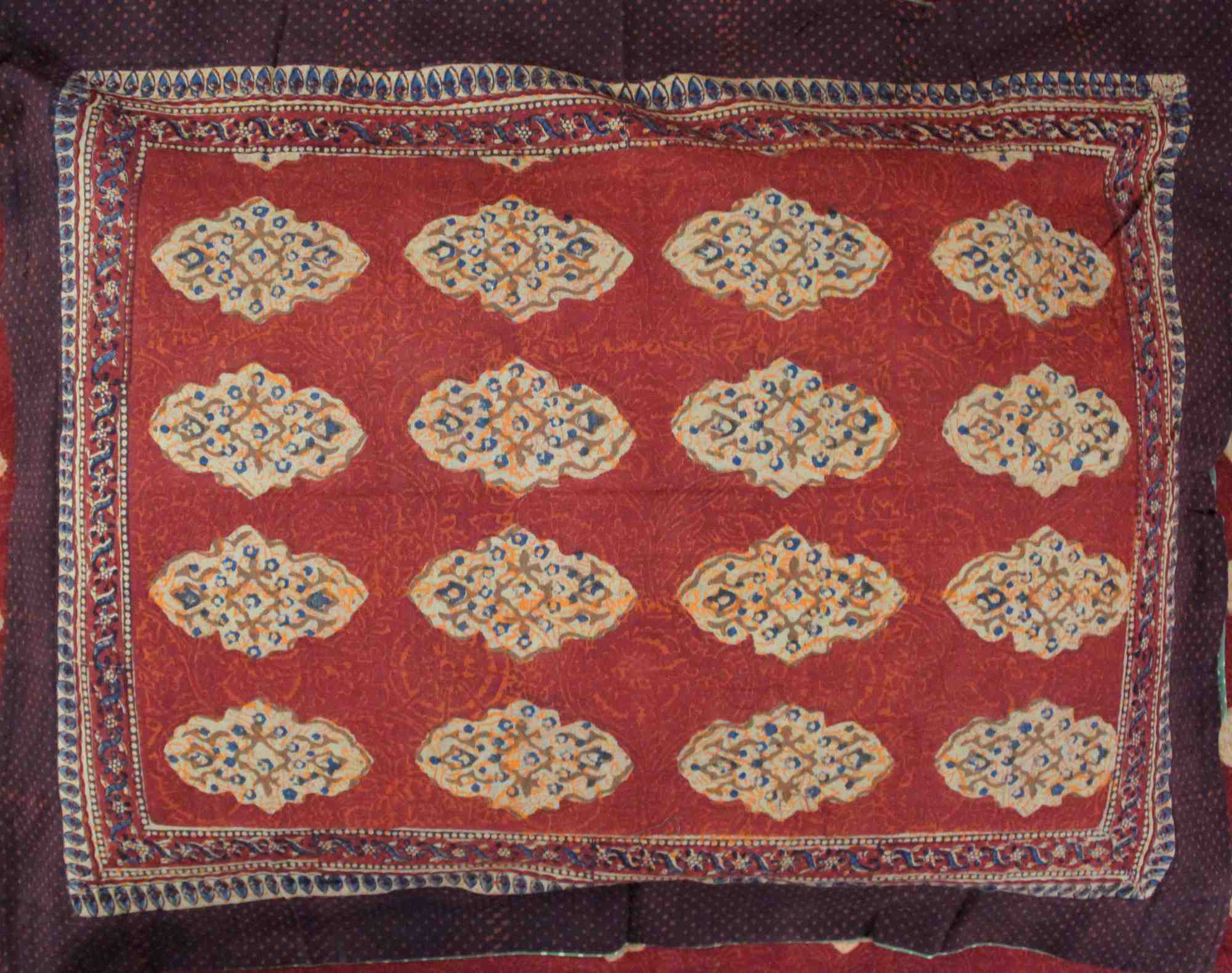 Reversible Duvet Cover Kensington Rust Brown Cotton Full Queen King Pillow Sham - Sweet Us